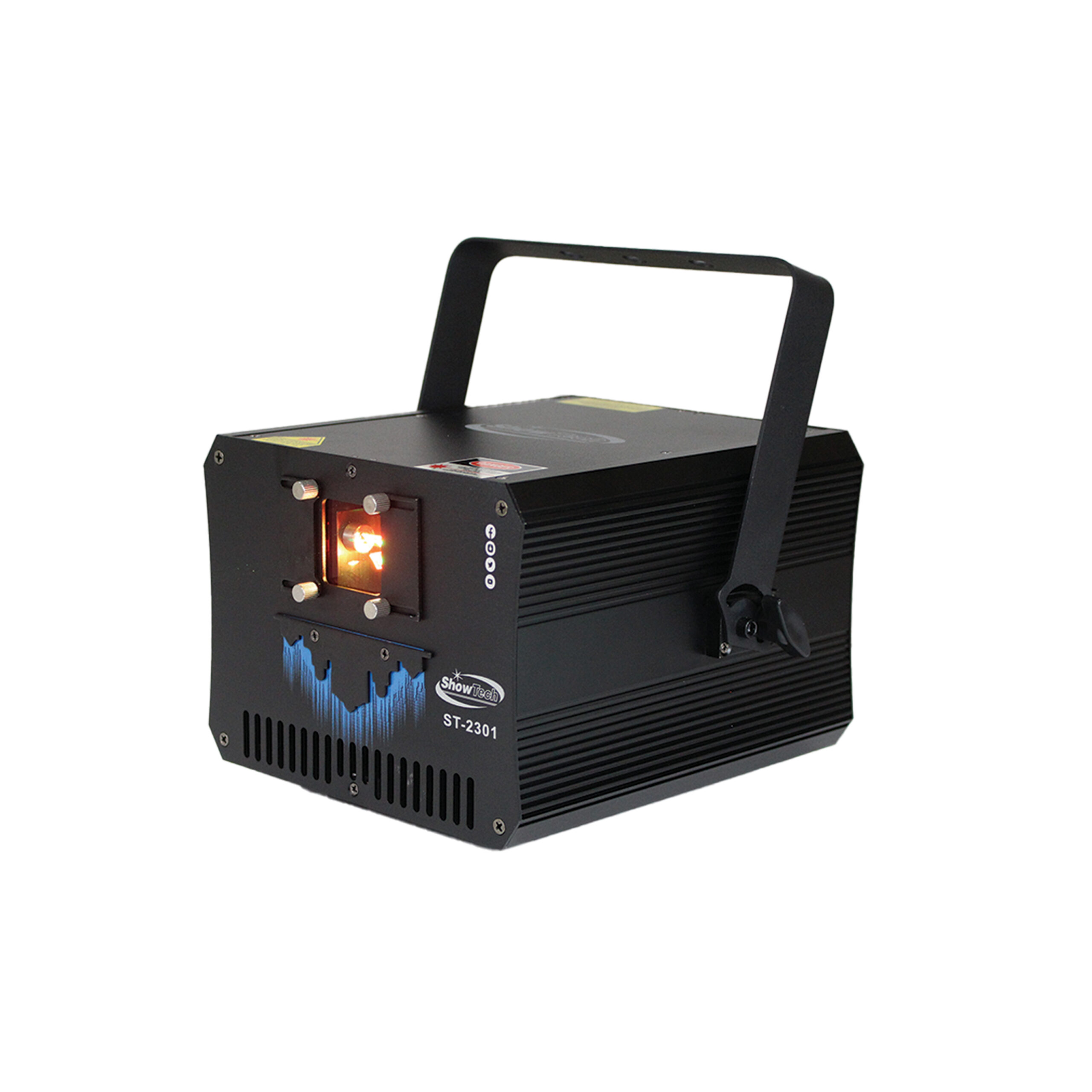 ショークロームSHOWCHROME ミニLEDドライビングライト55-365L LASER HOLOGRÁFICO 5W RGB ST-2301 - ShowTech